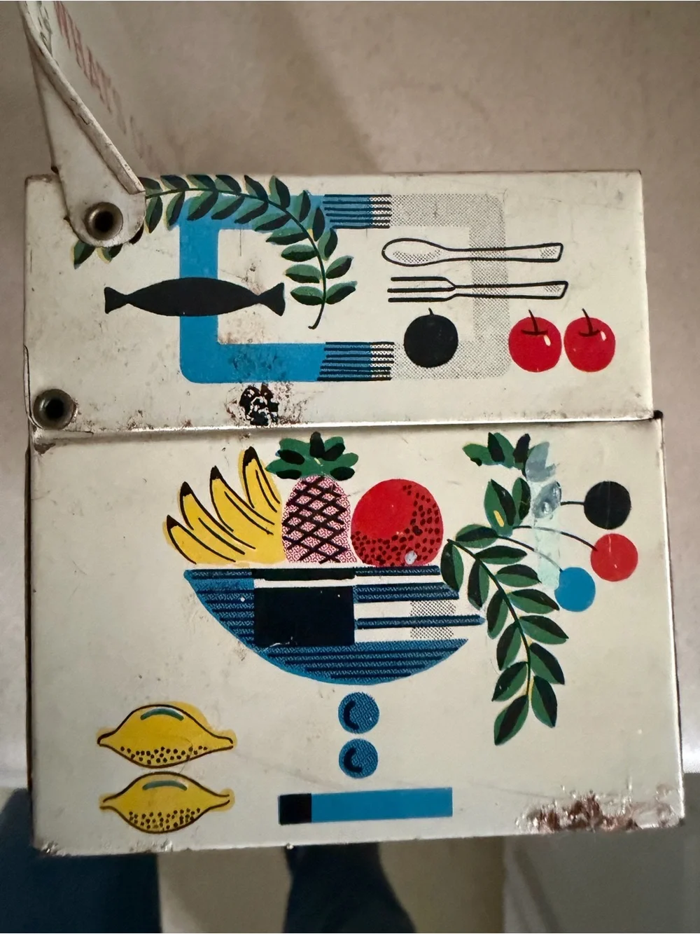 Eula's Favorite Recipes Vintage-Style Recipe Box in Cream